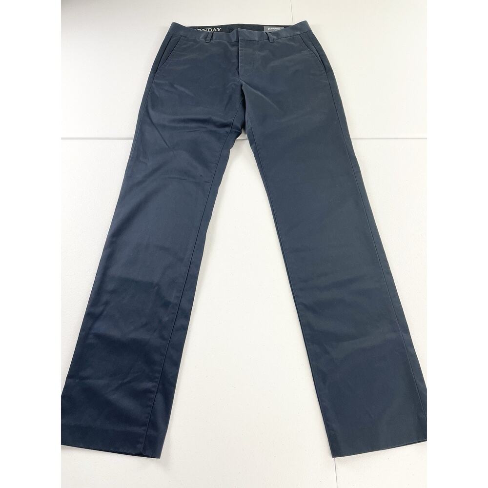 Bonobos Monday Pants Mens 29x32 Blue Slim Fit Stretch Work Chino Dress Trouser